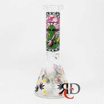 WATER PIPE GLOW IN DARK BEAKER WP1287 1CT